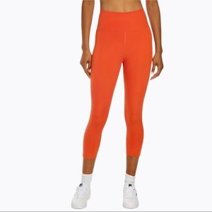 Girlfriend Collective High Rise Crop Compression Leggings Orange XS